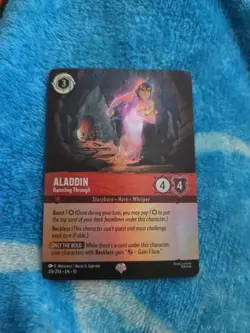 Disney Lorcana Whispers in the Well Aladdin 216/204 Legendary Foil - Image 2