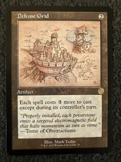 Magic MTG - Defense Grid (Schematic) - The Brothers' War: Retro Frame Artifacts - Image 1