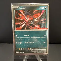 Pokemon Cosmos Holo Yveltal 088/132 GameStop Stamped Mega Evolution Promo SEALED - Image 1