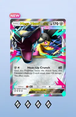[Digital Card] Mega Mawile EX 4 Diamonds Pokemon Tcg Pocket - [ENG] - Image 1