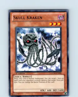 Yu-Gi-Oh TCG Skull Kraken GENF-EN006 1st Edition Regular Common Card NM - Image 1