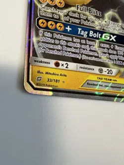 NM Pikachu & Zekrom GX 33/181 Team Up Ultra Rare Holo Pokemon Card - Image 2