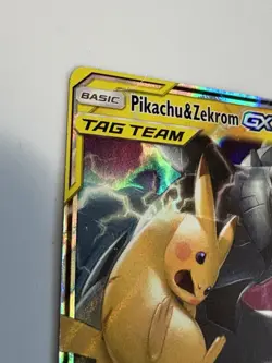 NM Pikachu & Zekrom GX 33/181 Team Up Ultra Rare Holo Pokemon Card - Image 3