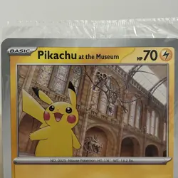 Pikachu At The Museum NHM JUMBO Promo card - Sealed - Pokemon TCG - New In Hand - Image 3