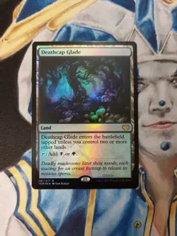 Deathcap Glade FOIL MTG Innistrad: Crimson Vow Rare Land LP x1 - Image 1