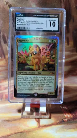 AppleJack FOIL MTG Secret Lair Ponies The Galloping 2 My Little Pony CGC 10 - Image 1