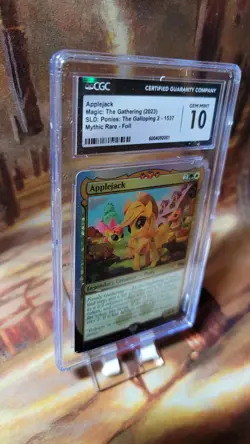 AppleJack FOIL MTG Secret Lair Ponies The Galloping 2 My Little Pony CGC 10 - Image 2