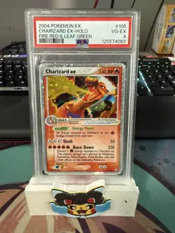 2004 POKEMON EX FIRE RED & LEAF GREEN #105 CHARIZARD EX-HOLO PSA 4 - Image 1