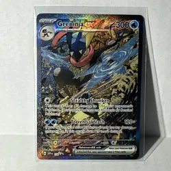 Pokemon TCG - Greninja ex 132 Scarlet & Violet Promo Black Star Holo Alt Art NM - Image 1