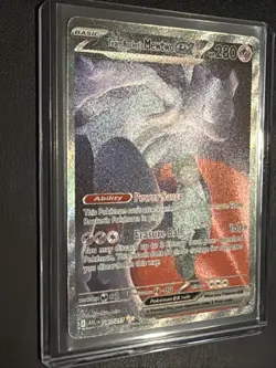 Team Rocket’s Mewtwo ex 281/217 SIR Secret Ascended Heroes Pokemon IN HAND - Image 3