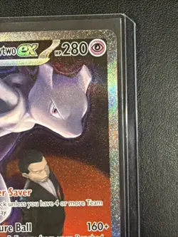 Team Rocket’s Mewtwo ex 281/217 SIR Secret Ascended Heroes Pokemon IN HAND - Image 5
