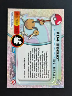 Pokemon - TV Animation - TOPPS - #84 Doduo - Blue Logo - Neuf - ITA - Image 2