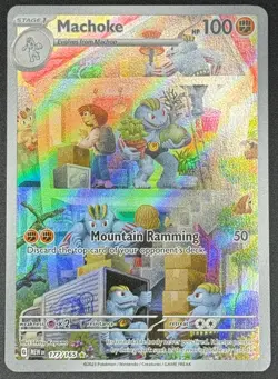 Machoke 177/165 Pokemon TCG Sv: Scarlet & Violet 151 IR Full Art Near Mint - Image 1