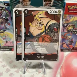 x2 Queen OP08-080 Rare English - One Piece TCG: Two Legends - Pack Fresh NM 🔥 - Image 1