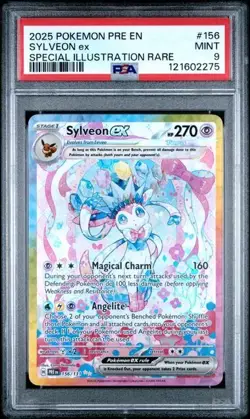 Sylveon ex 156/131 Pokemon Prismatic Evolutions Special Illustration Rare PSA 9 - Image 1