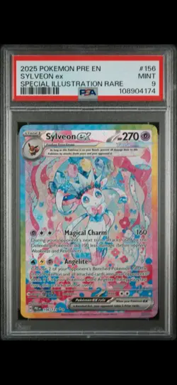 Pokemon Prismatic Evolutions Sylveon ex Special Illustration Rare #156/131 PSA 9 - Image 1