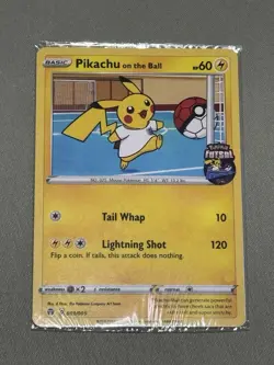 Pikachu on the Ball 001/005 Pokemon Card Sealed Promo Fultsal UK Exclusive - Image 1