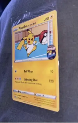 Pikachu on the Ball 001/005 Pokemon Card Sealed Promo Fultsal UK Exclusive - Image 1