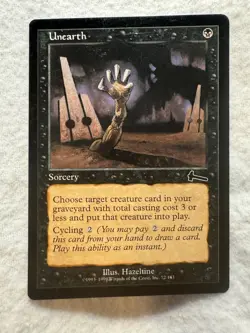 MTG - Unearth - Urza's Legacy - NM - Free Shipping! - Image 1