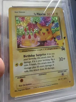 PSA 10 BIRTHDAY PIKACHU HOLO 24 BLACK STAR PROMO CELEBRATIONS POKEMON 2021 - Image 1