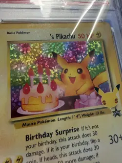 PSA 10 BIRTHDAY PIKACHU HOLO 24 BLACK STAR PROMO CELEBRATIONS POKEMON 2021 - Image 2