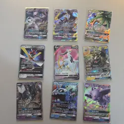 Pokemon SWSH09: Brilliant Stars #165/172 Arceus V (Full Art) plus 8 art cards - Image 1