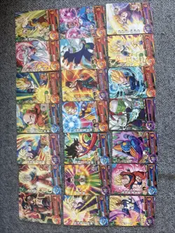 Lot of 21 Super Dragon Ball Heroes Playing Cards Japan Bandai Goku - Image 1