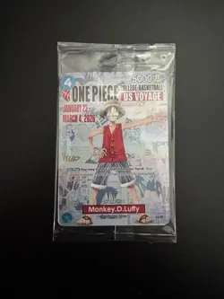 One Piece College Basketball US Voyage Promo Card - Monkey D. Luffy (SEALED) - Image 1