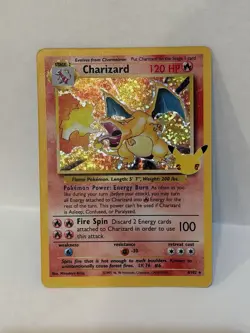 Pokemon Celebrations Classic Collection Charizard Holo Card 4/102 NM Condition - Image 1