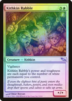 Kithkin Rabble FOIL Shadowmoor PLD White Uncommon MAGIC MTG CARD ABUGames - Image 1