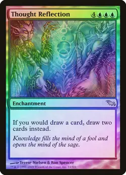 Thought Reflection FOIL Shadowmoor NM Blue Rare MAGIC GATHERING CARD ABUGames - Image 1