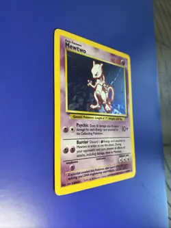 Original Mewtwo Base Set Pokemon Rare Holo Card - Image 4