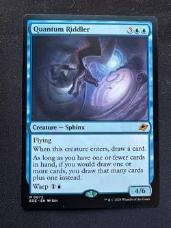 Magic The Gathering MTG Edge of Eterneties 72 Quantum Riddler Never Played - Image 1