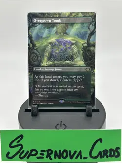 MTG - Overgrown Tomb - Borderless Rare #350 - Lorwyn Eclipsed NM - Image 1