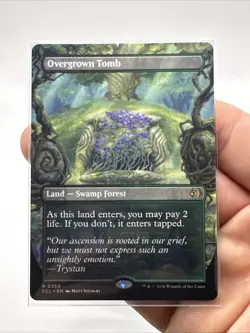 MTG - Overgrown Tomb - Borderless Rare #350 - Lorwyn Eclipsed NM - Image 2