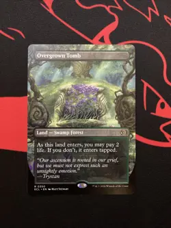 Overgrown Tomb Borderless Lorwyn Eclipsed Regular Rare 0350 MTG ECL EN NM - Image 1