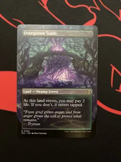 Overgrown Tomb Borderless Lorwyn Eclipsed Regular Rare 0350 MTG ECL EN NM - Image 2