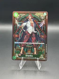 One Piece Shanks ST16-004 OP11 a Fist of Divine Speed Foil SP Alternative Art - Image 1
