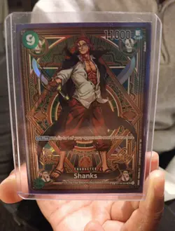 One Piece Shanks ST16-004 OP11 a Fist of Divine Speed Foil SP Alternative Art - Image 1
