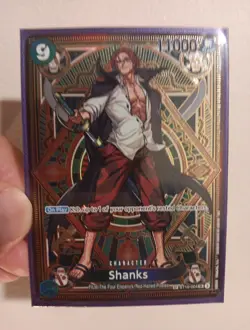 One Piece Shanks ST16-004 OP11 a Fist of Divine Speed Foil SP Alternative Art - Image 2