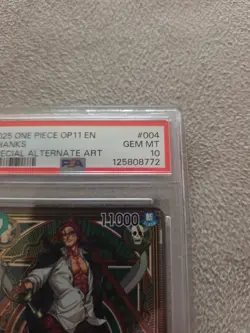 2025 ONE PIECE ST16-004 OP11-A FIST OF DIVINE SPEED SHANKS SP ALT ART PSA 10 - Image 2