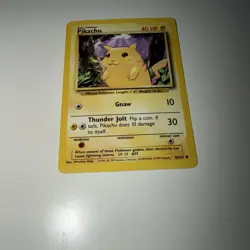 Pokemon Pikachu Card 58/102 Rare NM/LP Condition Base Set WOTC Vintage! - Image 1