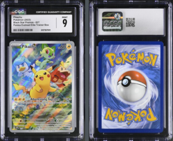 Pokemon English Pikachu 027 2023 Black Star Promos - Paldea Evolved CGC MINT 9 - Image 1