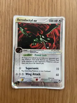 Pokemon TCG Aerodactyl EX Sandstorm Holo Ultra Rare Card 94/100 DMG - Image 1