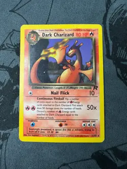 Pokemon Team Rocket Dark Charizard 21/82 Non-Holo - Unlimited - WOTC - MP - Image 3