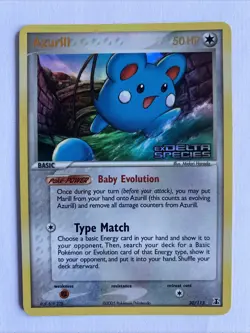 Azurill Reverse Holo Rare | EX Delta Species | #20 | Stamp | Pokemon TCG | EN - Image 1