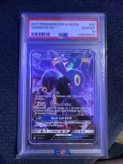 Pokemon TCG Umbreon GX 80/149 Sun & Moon Base Set Ultra Rare Near Mint - Image 1