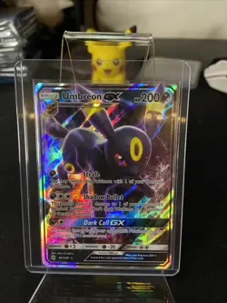 Pokemon TCG Umbreon GX 80/149 Sun & Moon Base Set Ultra Rare Near Mint - Image 1