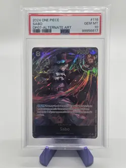 Sabo OP07-118 PSA 10 SEC Alt Art One Piece 500 Years in the Future English MINT - Image 1