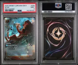 Scar Finally King (Enchanted) PSA9 239/204 Fabled Disney Lorcana - Image 3